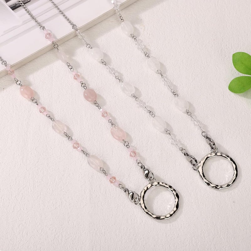 Hongeely Glasses Holder Chain Loop Eyeglasses Necklace Ring for Women Reading Glasses Sunglasses Necklace for Men - Image 4
